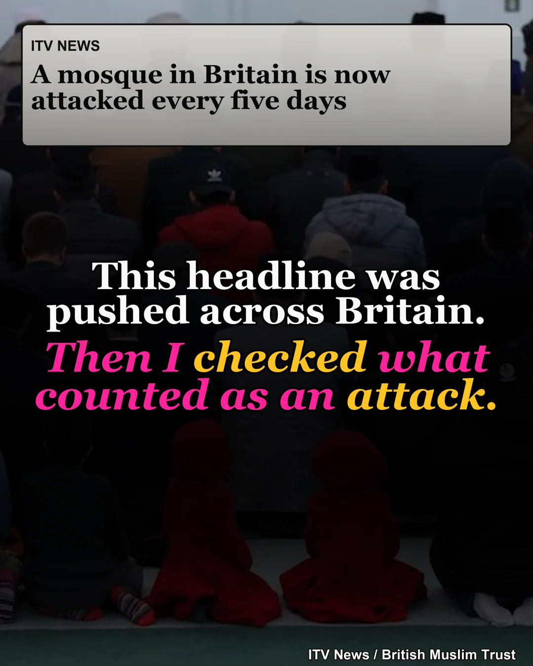 The “mosque attacked every five days” headline: checking definitions and context